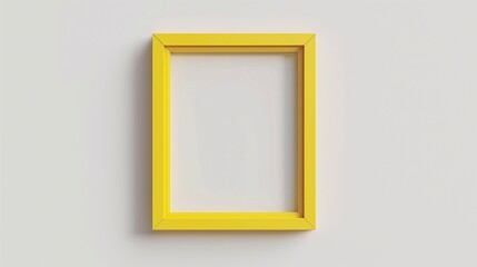 Yellow frame empty modern design