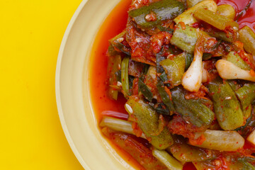 Kimchi korea food, cucumber kimchi