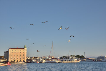 Split is one of the most attractive tourist destinations in the Adriatic Sea, Croatia