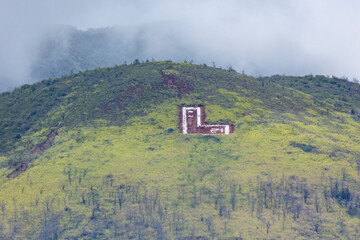 Lahaina Luna High School L Over Lahaina, Maui, Hawaii