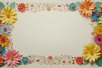 Obraz premium Several different shapes of stationery using floral patterns