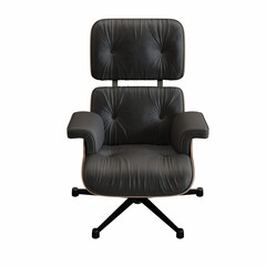 armchair isolated on white background, interior furniture, 3D illustration, cg render