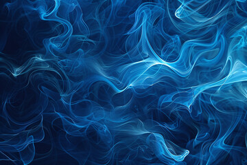 Fototapeta premium Abstract blue background featuring glowing lines