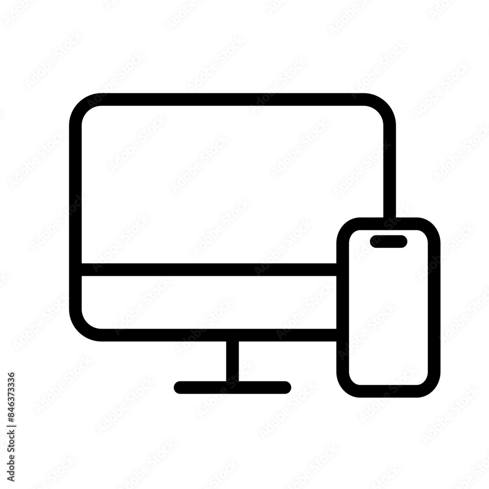 Poster Responsive Design Icon Perfect for Web Development and UX/UI Themes