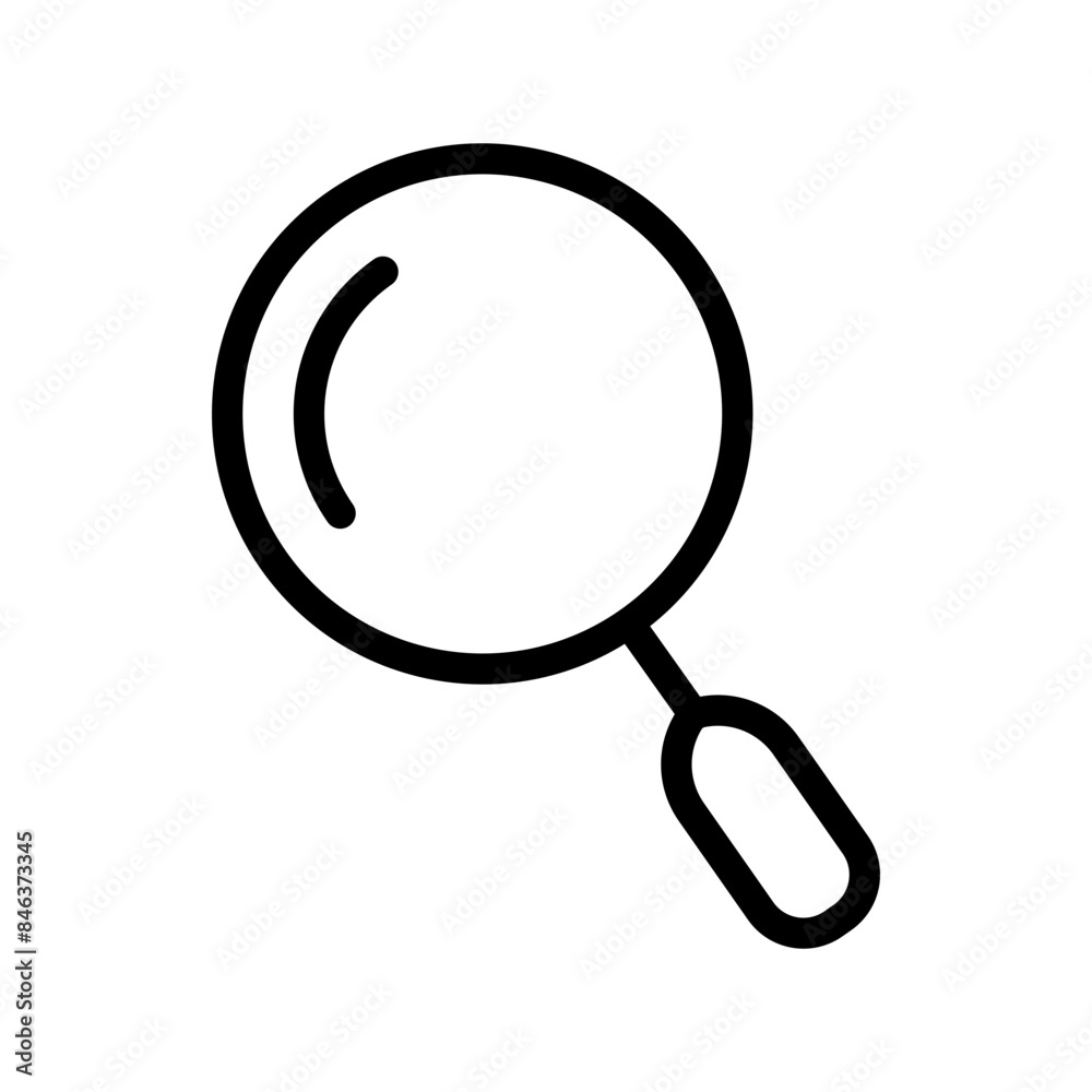 Aufkleber Search Icon Perfect for Web and Data Retrieval Themes