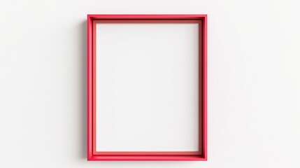 Red frame empty modern design