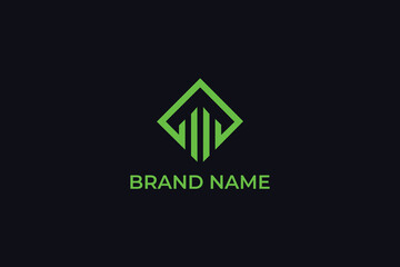 abstract logo design, M + real estate template vector, real estate logo template, logo, M real estate Letter, logomark, Alphabet letters WD or DW logo monogram, building architecture, construction, re