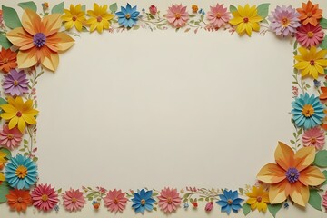 Fototapeta premium Several different shapes of stationery using floral patterns