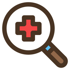 Fototapeta premium search medicine icon