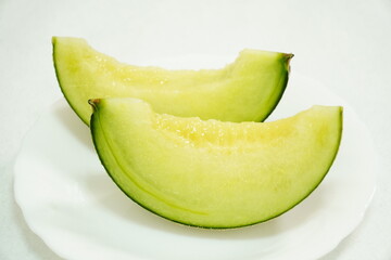 カットメロンのアップ