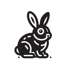 easter bunny with a heart