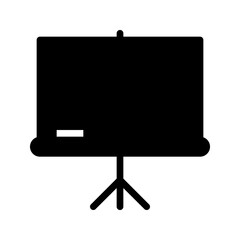 Blackboard icon. with a soild style. Suitable for use on websites, UI and mobile apps.