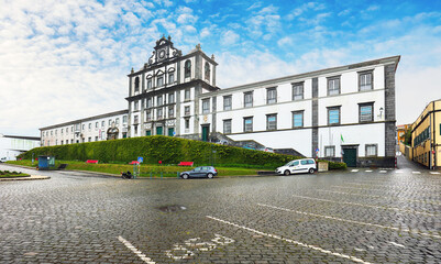 Church of Saint Salvador and the museum of Horta, Faial, Azores, Portugal