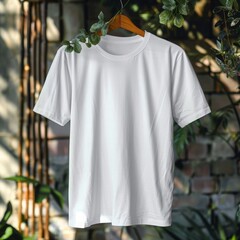 Plain White T-Shirt Mockup Photo