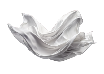 white elegent fling silk fabric. png