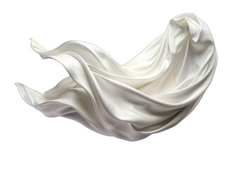 white elegent fling silk fabric. png
