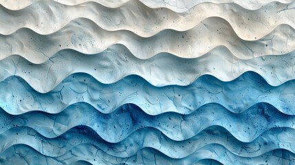 Obraz premium Abstract blue wave pattern background.