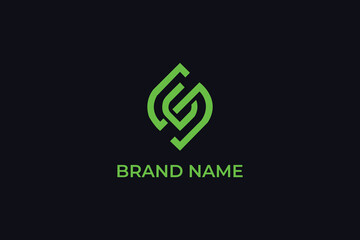 Obraz premium letter S chain link logo, letter SC leaf icon logo, letter S heart icon logo, letter S medical eco logo, letter S Z logo