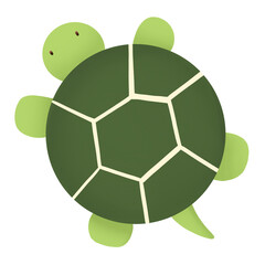 Obraz premium a turtle on transparent background