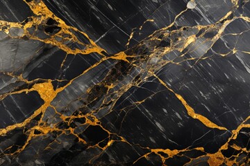 A sleek black and gold marble texture, luxurious and elegant 