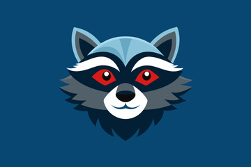 Graphic design funny cartoon wearing eye mask