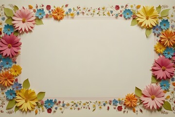 Obraz premium Several different shapes of stationery using floral patterns