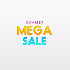 Summer mega sale background