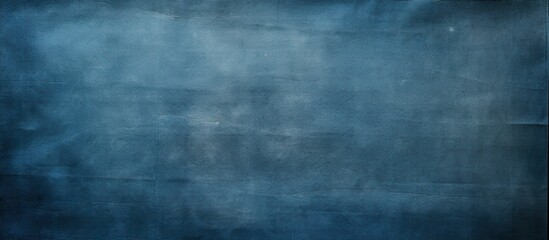 A textured sample of rough marine blue recycled paper with a vignette effect and grungy texture is depicted in the copy space image