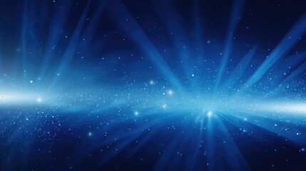 Fototapeta premium Glowing Blue Supernova Explosion in Space