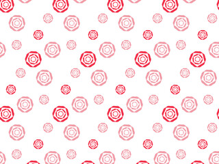 シンプルな薔薇のパターン