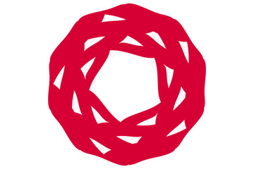 抽象的な薔薇のようなイラスト、アイコン