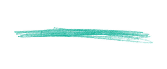 Unordentlicher Streifen in grün blau gemalt mit einem Buntstift