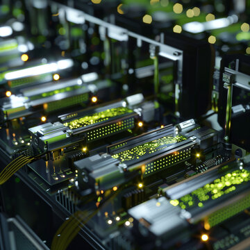 Graphics Processing Units (GPUs) have become the hardware of choice for deep learning due to their ability to perform parallel operations on large amounts of data.