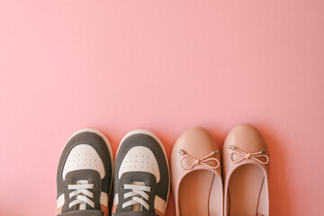 Assortment of women's shoes for summer, fashion