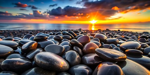 Obraz premium sunset at the beach