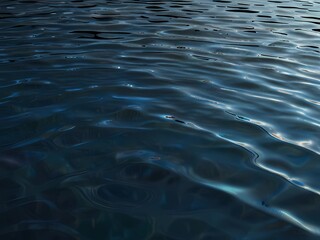 Clean Water Texture. Realistic Water Surface Overlay. Transparent Background