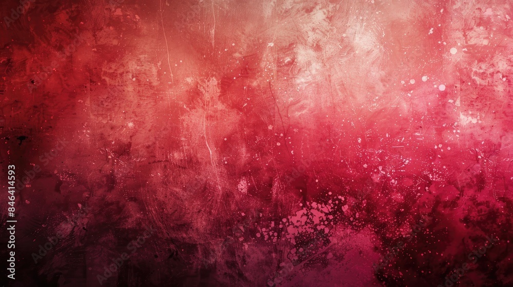 Poster gradient grainy background in soft shades of red and pink with glowing streaks on a dark backdrop en