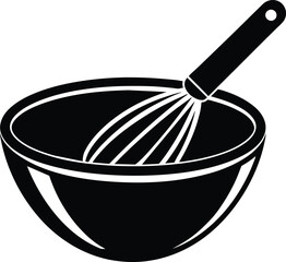 bowl of soup illustration isolated on white background eps 10