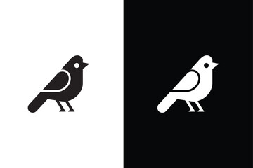 A Bird black Silhouette vector. birds silhouette on white background, vector illustration.