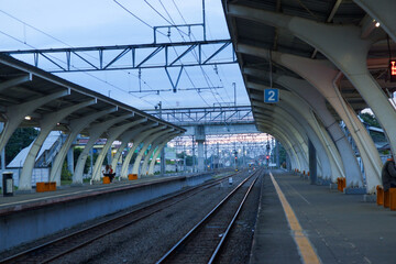 train station in the city