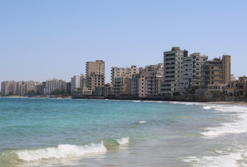 Abandoned Buildings in Ghost town Varosha in Famagusta, Northern Cyprus