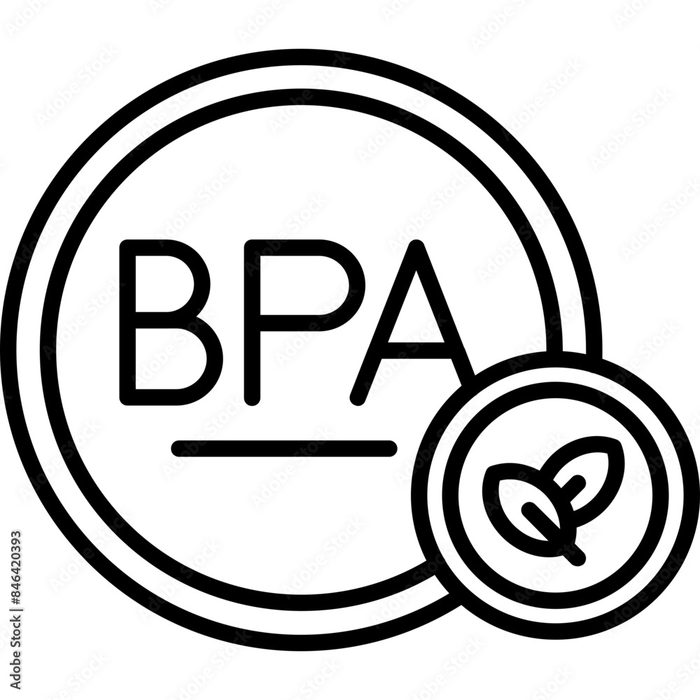 Sticker bpa icon