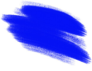 Textured strokes of blue oil paint