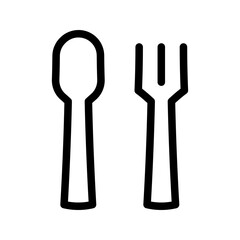 Spoon and fork icon