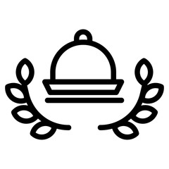 Restaurant award icon, design