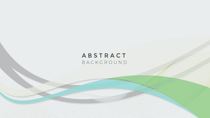 Gradient curve abstract background with effect on circles