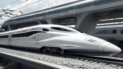 Fototapeta premium concept of futuristic train