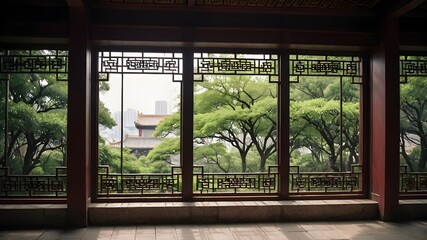 Genetative AI. The traditional Window,door,and fence. When life gets overwhelming, I simply gaze out my window and let the serenity of nature wash over me. 🌲🌊 #WindowEscape #NatureHeals"