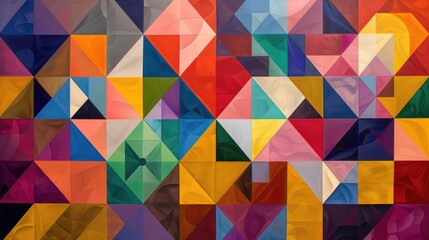 Fototapeta premium Colorful and beautiful geometric patterns