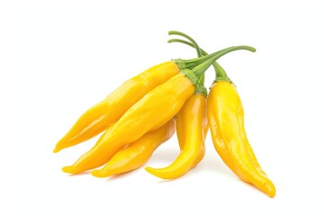 Aji Amarillo Chilli for Cooking Isolated on White Background